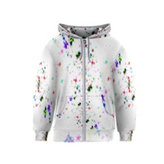 Star-structure-many-repetition- Kids  Zipper Hoodie by Amaryn4rt