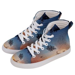 Hardest-frost-winter-cold-frozen Women s Hi-top Skate Sneakers by Amaryn4rt