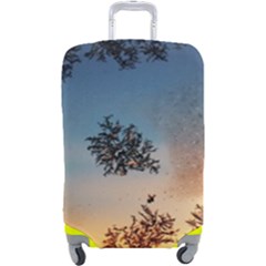 Hardest-frost-winter-cold-frozen Luggage Cover (large) by Amaryn4rt