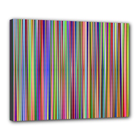 Striped-stripes-abstract-geometric Canvas 20  x 16  (Stretched)