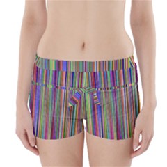 Striped-stripes-abstract-geometric Boyleg Bikini Wrap Bottoms