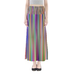 Striped-stripes-abstract-geometric Full Length Maxi Skirt