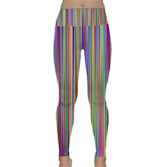Striped-stripes-abstract-geometric Lightweight Velour Classic Yoga Leggings