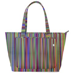 Striped-stripes-abstract-geometric Back Pocket Shoulder Bag 