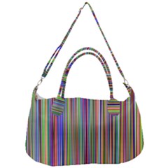 Striped-stripes-abstract-geometric Removable Strap Handbag