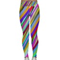 Multi-color Tangled Ribbons Background Wallpaper Classic Yoga Leggings View2