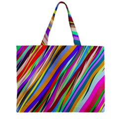 Multi-color Tangled Ribbons Background Wallpaper Zipper Mini Tote Bag by Amaryn4rt