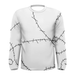 Stitched Men s Long Sleeve T-shirt by Catofmosttrades