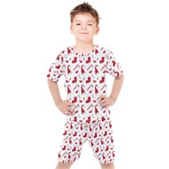 Christmas Template Advent Cap Kids  T-shirt And Shorts Set by Amaryn4rt