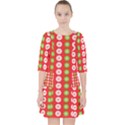 Festive Pattern Christmas Holiday Quarter Sleeve Pocket Dress View1