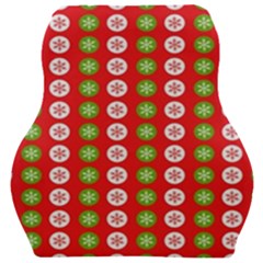 Festive Pattern Christmas Holiday Car Seat Velour Cushion  by Amaryn4rt