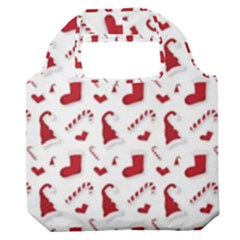 Christmas Template Advent Cap Premium Foldable Grocery Recycle Bag by Amaryn4rt