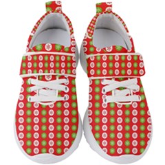 Festive Pattern Christmas Holiday Kids  Velcro Strap Shoes by Amaryn4rt