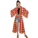 Festive Pattern Christmas Holiday Maxi Kimono View1