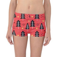 Christmas Christmas Tree Pattern Reversible Boyleg Bikini Bottoms by Amaryn4rt