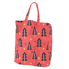 Christmas Christmas Tree Pattern Giant Grocery Tote by Amaryn4rt