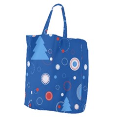 Christmas Pattern Tree Design Giant Grocery Tote by Amaryn4rt