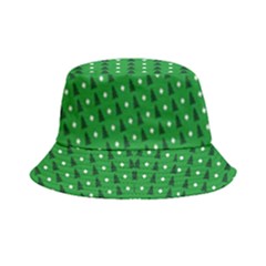 Green Christmas Tree Pattern Background Bucket Hat by Amaryn4rt