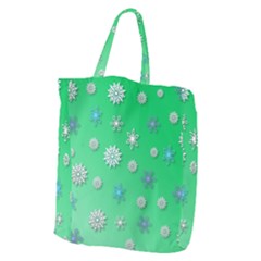 Snowflakes-winter-christmas-overlay Giant Grocery Tote by Amaryn4rt