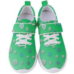 Snowflakes-winter-christmas-overlay Women s Velcro Strap Shoes by Amaryn4rt