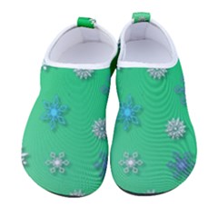 Snowflakes-winter-christmas-overlay Men s Sock-style Water Shoes