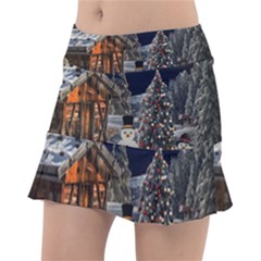 Christmas-landscape Classic Tennis Skirt by Amaryn4rt