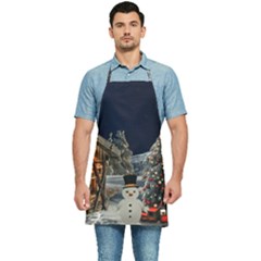 Christmas-landscape Kitchen Apron