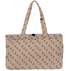 Christmas-wrapping-paper Canvas Work Bag