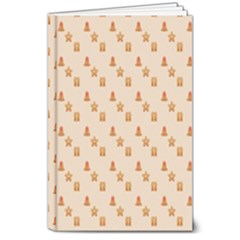 Christmas-wrapping-paper 8  X 10  Hardcover Notebook