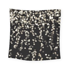 Christmas-bokeh-lights-background Square Tapestry (small) by Amaryn4rt