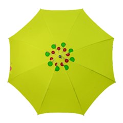 Christmas-bowls-garland-decoration Golf Umbrellas by Amaryn4rt