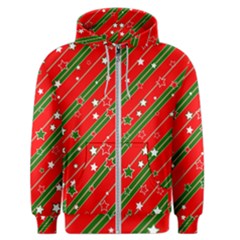 Christmas-paper-star-texture     - Men s Zipper Hoodie by Amaryn4rt