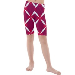 Christmas-background-wallpaper Kids  Mid Length Swim Shorts