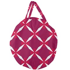 Christmas-background-wallpaper Giant Round Zipper Tote