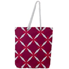 Christmas-background-wallpaper Full Print Rope Handle Tote (Large)