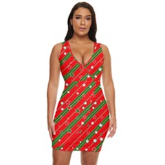 Christmas-paper-star-texture     - Draped Bodycon Dress by Amaryn4rt