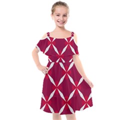 Christmas-background-wallpaper Kids  Cut Out Shoulders Chiffon Dress