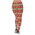 Christmas-papers-red-and-green Velvet Leggings View2