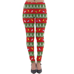 Christmas-papers-red-and-green Lightweight Velour Leggings by Amaryn4rt