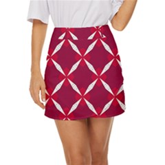 Christmas-background-wallpaper Mini Front Wrap Skirt