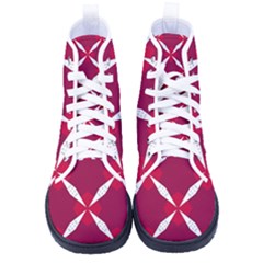 Christmas-background-wallpaper Kid s High-Top Canvas Sneakers