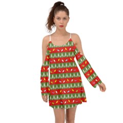 Christmas-papers-red-and-green Boho Dress