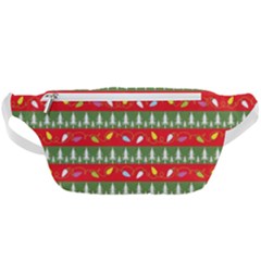 Christmas-papers-red-and-green Waist Bag  by Amaryn4rt