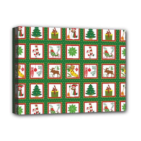 Christmas-paper-christmas-pattern Deluxe Canvas 16  x 12  (Stretched) 