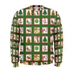 Christmas-paper-christmas-pattern Men s Sweatshirt