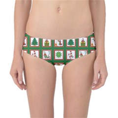 Christmas-paper-christmas-pattern Classic Bikini Bottoms