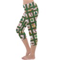 Christmas-paper-christmas-pattern Capri Yoga Leggings View2