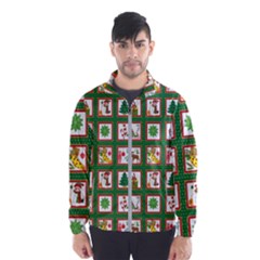 Christmas-paper-christmas-pattern Men s Windbreaker