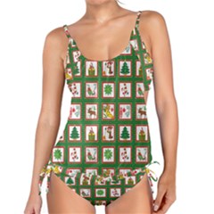 Christmas-paper-christmas-pattern Tankini Set