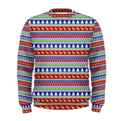 Christmas-color-stripes Pattern Men s Sweatshirt by Amaryn4rt